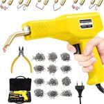 150W Plastic Welding Machine Car Bumper Repair Kit, 800Pcs Hot Staples Welding Repairing Machine, Plastic Welder Hot Staple Gun for Car Parts/Kayak/Canoe,Plier,Flat/Outside Inside Corner/Wave Staples