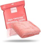 Maxshine - Car Drying Towel, Rinse Free Microfiber Towel for Car Detailing, 1200 GSM, Double Sided, Large Microfiber Towels for Car Drying, Plush Car Wash Towels (1, 20"x24" Pink (1))