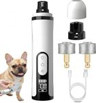runpeak Heusom Groom Pro Nail Grinder – Dog Nail Grinder with 3-Speed Adjustment, Built-In LED Light, USB Rechargeable Design, and Replaceable Grinding Heads, Suitable for Both Dogs and Cats