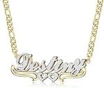 Jewenova Double Plated Name Necklac