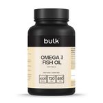 Bulk Omega 3 Fish Oil Softgels, 1000 mg, Pack of 270, 135 Servings, Packaging May Vary