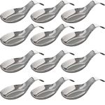 Bridge2shopping Stainless Steel spoon rest for kitchen, Pack 12