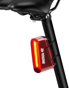 Rear Bike Light 80 Lumens – Rechargeable USB-C, Waterproof IP64, Lightweight 50g, 5 Modes Steady/Flash with Memory Function, DON PEREGRINO M1 Bicycle Light