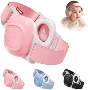 EZARC Baby Ear Muffs for Noise Protection – SNR 25dB Noise Cancelling Headphones for Newborns, Infants & Toddlers (3–48 Months), Adjustable Headband, Comfy Fit for Airplane, Concerts, Sleeping (Pink)