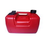 iFJF Marine Fuel Tank 12L/3 Gallon Replacement for Outboard Engine, Red Rectangular Fuel Tank with Handle
