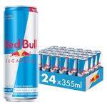 Red Bull Energy Drink, Sugar Free, 355 ml (24 pack)