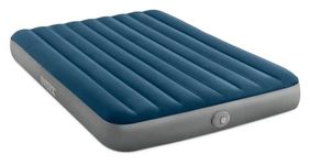 Intex 64189EP 10in Queen Dura-Beam Prestige Downy Air Mattress with Rechargeable Pump for Travel and Camping