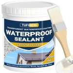 Transparent Waterproof Coating, TUFINEIN 35oz Invisible Waterproof Agent Water-Based Waterproof Sealant Clear Indoor & Outdoor Anti-Leakage Liquid Waterproof Sealant