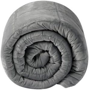 Dreamaker Calming Soft Weighted Blanket Great for Anxiety & Reduce Stress Made with Cotton Premium Glass Beads & Polyester Ultra Soft, Comfortable & Breathable | Grey - 9 KG