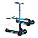 Globber Ultimum 3 Wheel Scooter with Patented Steering System, Adjustable Height, Robust, Extra Wide Deck and Wheels, Folding Scooter For Boys and Girls 5+ to Adult, Max User Weight 100kg