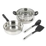 Oster 141109.05 Rametto Stainless Steel, 5-Piece Cookware Set