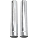 TAISOCA Stainless Steel Straight Chimney, 2 Sections of Straight Chimney Diameter 6cm/2.36 inch, Length 36cm/14.2 inch, Exhaust Chimney Pipe Set, Exhaust Stove Pipe for Wood Stove Camping