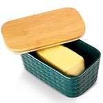 Hasense Ceramic Butter Dish with Ba