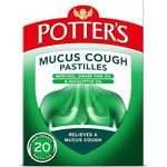 Potter's Mucus Cough Pastilles, Non-Drowsy, Pack of 20 (Packaging May Vary)