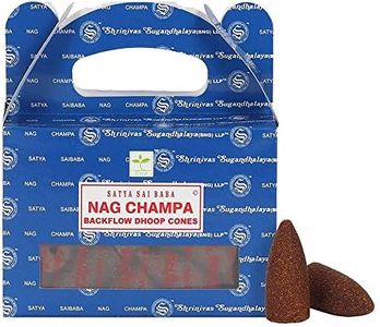 ETHNICITI Satya Genuine Nag Champa Backflow Incense Cones - 24 Cones 1 Pack (Nag Champa)