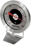 Salter 513 SSCR Oven Thermometer - Stainless Steel Dial, Food Baking, Temperature Gauge 50 – 300°C, For Home/Kitchen, Hang or Stand in Oven, Instant Read, Adjustable Viewing Angle, Bold Display