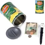 Mealivos Fake Can Diversion Safe，Perfect for Hiding Storage Key，Cash ，Jewelry， Card，Coins-Keep Your Valuables Safe-Corn