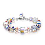 (Cube Crystals Bracelet) - LADY COLOUR Bracelet "A Little Romance" Series Adjustable 18cm - 23cm Bracelet with Crystals from - Graduation Gifts for Her