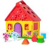 Melissa & Doug Blue's Clues & You! Wooden Take-Along House Shape Sorter Activity Play Set