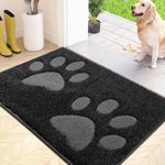 FCSDETAIL Dirt Trapper Indoor Door Mat 50 x 80 cm, Washable Entrance Rug, Absorbent Dog Doormat for Muddy Paws, Inside Mat for front door, Entryway, Pets