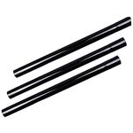 Huiaway 1.25inch 32mm Extension Wands 1-1/4" Tube Hose Plastic Wand Pipe for Vacuum Cleaner Accessories Extend Wand to 17.7inch Long 3 Piece(Black)