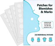 Humble Earth - Face Patches For Blemishes, 210 Pieces, Hydrocolloid Dressing Cover With Tea Tree And Calendula Oil