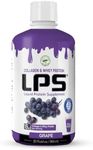 Nutritional Designs LPS Liquid Collagen & Whey Protein Supplement - Sugar-Free Non-GMO Drink - Promotes Healthy Skin & Hair for Men & Women (Grape)