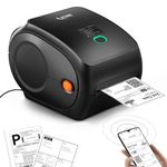 SEZNIK Shakti Shipping Label Printer | 4×6 Label & Adjustable Label Size Print | Bluetooth, USB Connect| Inkless Thermal | Print from Mobile, Laptop| Does Not Support Seller Flex | 1Year Warranty