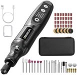 JANGKLIFE Mini Cordless Rotary Tool Kit, 5-Speed ​​Adjustable and USB Rechargeable with 61 Accessories for Sanding, Polishing, Drilling, Etching, Engraving, DIY Crafts