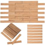 BESTOYARD 40Pcs Dollhouse Flooring Models 1:12 Scale Floor Boards Mini Wooden Dollhouse Floor Boards Geometric Doll House Furniture Mini House Rectangular Tiles for Decoration