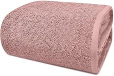 DAN RIVER 100% Cotton Premium Bath Sheets – 550 GSM (40x80 Inches) Highly Absorbent and Quick Dry Extra Large Luxury Bath Towels – Super Soft Towels for Bathroom, Hotel, Dusty Rose Pack of 1