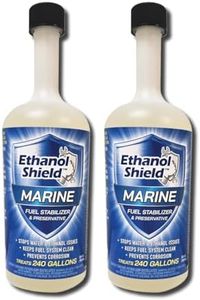 Ethanol Shield MARINE Fuel Stabilizer & Preservative - 2 PACK (2-24 oz bottles) - Full Fuel Cleaner - Fuel Injector Cleaner - Removes Water- Protects Fuel System - Each bottle treats 240 gallons