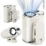 WHATOOK Portable 360° Clip-On Fan: 10m/s Strong Airflow, 100 Stepless Speed