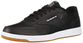 Reebok Mens Club MEMT Shoes Sneaker, Black/White/Reebok Rubber Gum-01, 10.5 US