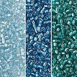 Miyuki Delica Seed Beads Bundle: Size 11/0, Palette Collection DB44, DB149, DB1208, 7.2 Grams, 3 Tubes