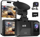 ORSKEY Dash Cam Front and Rear Buil