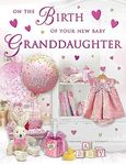 Regal Publishing Baby Card Birth Of Granddaughter - 8 x 6 inches - Piccadilly Greetings