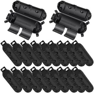 Extension Cord Cover Outdoor, NineLeaf Waterproof Electrical Connection Box IP54, Plug Cover for 12/14/16/18 Gauge Cords, Outdoor Plug Protector for Christmas Lights, Garden Tools,Black,20PK