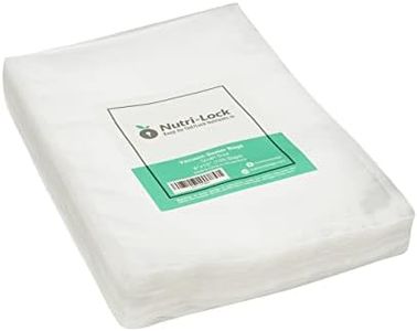 Nutri-Lock Vacuum Sealer Bags, 100 Quart Bags 8x12 Inch, Commercial Grade with BPA Free, Perfect for Sous Vide and Vac Storage