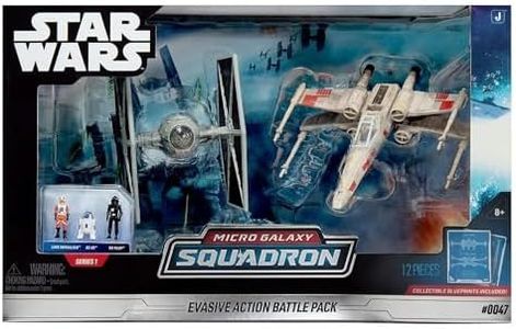 STAR WARS Micro Galaxy Squadron Evasive Action Battle Pack, 12 Piece Action Figures Playset, Collectible Blueprints Included