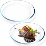 NUTRIUPS 2 Pack 10 inch Glass Plate