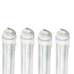 R17D 4FT LED Tube Light,5500K White Color,20W F48T12/CW/HO Straight T12 Fluorescent for Vending Cooler Freezer Replacement Bulb (4-Pack 5500k)