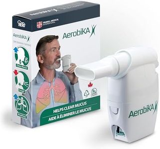 Aerobika OPEP Natural Phlegm and Mucus Clearance Device - Lung Exercise Therapy Unblocks and Expands Airways Helping to Improve Breathing and Reduce Cough