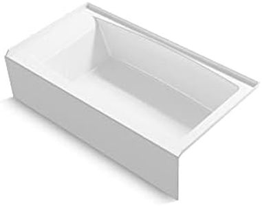 Kohler 26108-RA-0 K-26108-RA-0 Entity 60" x 32" Alcove Bath, Right Drain, White