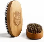 Beard Club Men's Boar Bristle Brush - Birchwood Grooming Tool for Styling, Taming and Healthy Beard Growth