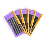 NAGARAKU 5 Trays Eyelash Extensions 0.05mm D curl 9/10/11/12/13mm in 1 pack Individual Classic Faux Mink Lashes Supplies