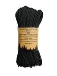 550 Paracord 100FT (Black) Made in USA from MUSKOKA OUTDOOR PRODUCTS Canada- 550 LB Test Break Strength - Strong Enough for All Your Outdoor Needs