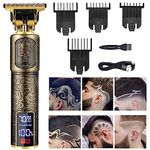 Hair Clippers for Men Women, Cordless Rechargeable Hair Trimmer Metal Body Cutting Grooming Kit Beard Shaver Barbershop Professional (B3 Skeleton&Big Screen)