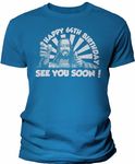 Happy 64th Birthday - See You Soon! Funny Gag Gift 64th Birthday Gift Shirt for Men - Buddy Jesus - Sapphire-5X