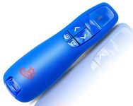 Red Star Tec Wireless Powerpoint and Keynote Presentation Remote Clicker PR-819 (Blue, 1 Pack)